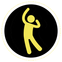 Dancing stick figure thats animated