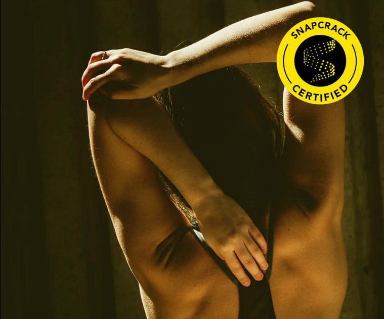 woman stretching her arms