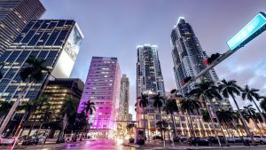city view of downtown miami