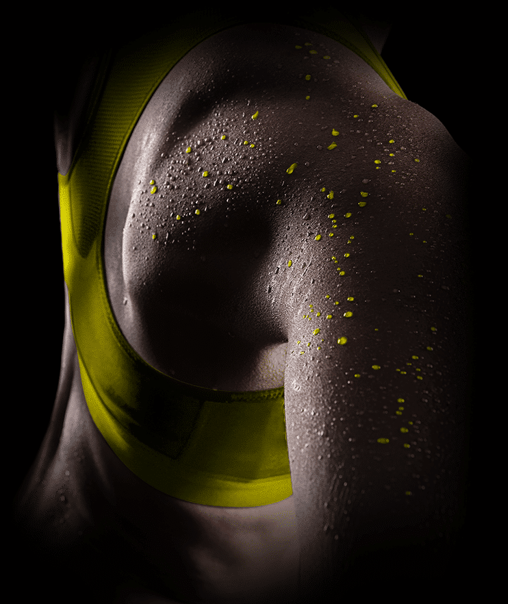 woman sweeting yellow