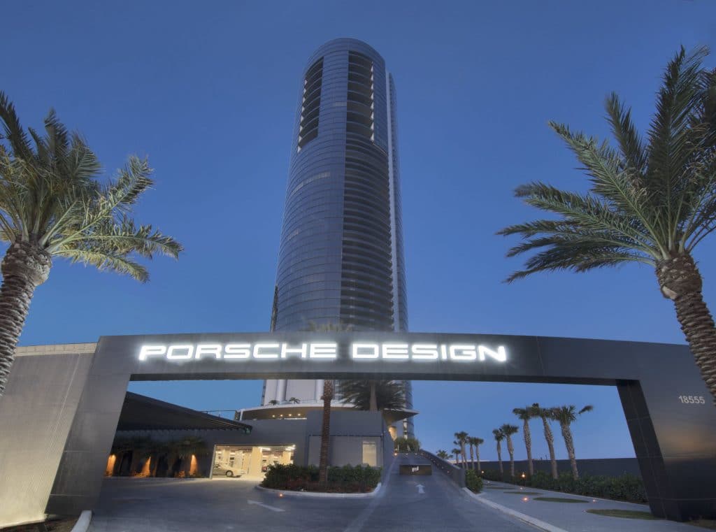 The Porsche Building near SnapCrack's Miami Beach chiropractor office