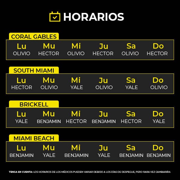 snapcrack doctors schedule spanish