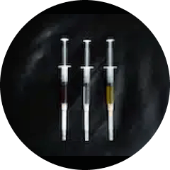 Three syringes depicting an IV Vitamin Infusion